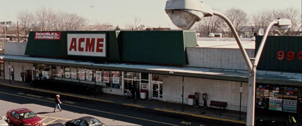 After the death of Marvin Acme, his business never fully recovered.  Image taken moments before the building and the customer both exploded for no reason.