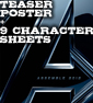 THE AVENGERS Teaser Poster & Beautiful SDCC Character Posters