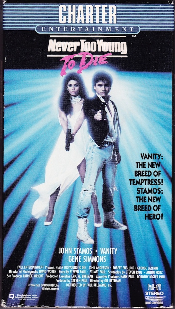 COLLECTING VHS: Never Too Young To Die (1986)