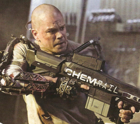 Our First Glimpse of Bald Matt Damon in Elysium