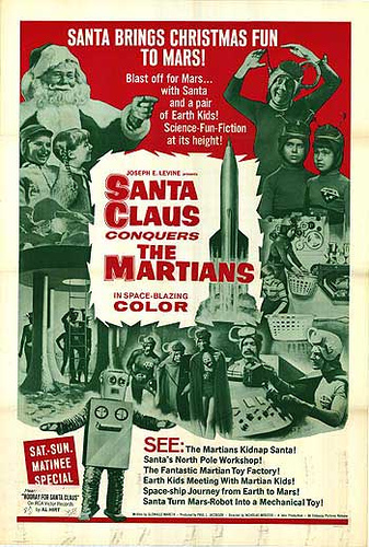 MOVIE OF THE DAY – HOLIDAY EDITION: SANTA CLAUS CONQUERS THE MARTIANS (1964)